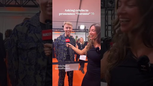 Asking celebrities to pronounce "Toronto".