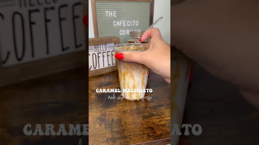 How I make a iced caramel macchiato #macchiato #starbucks #recipe