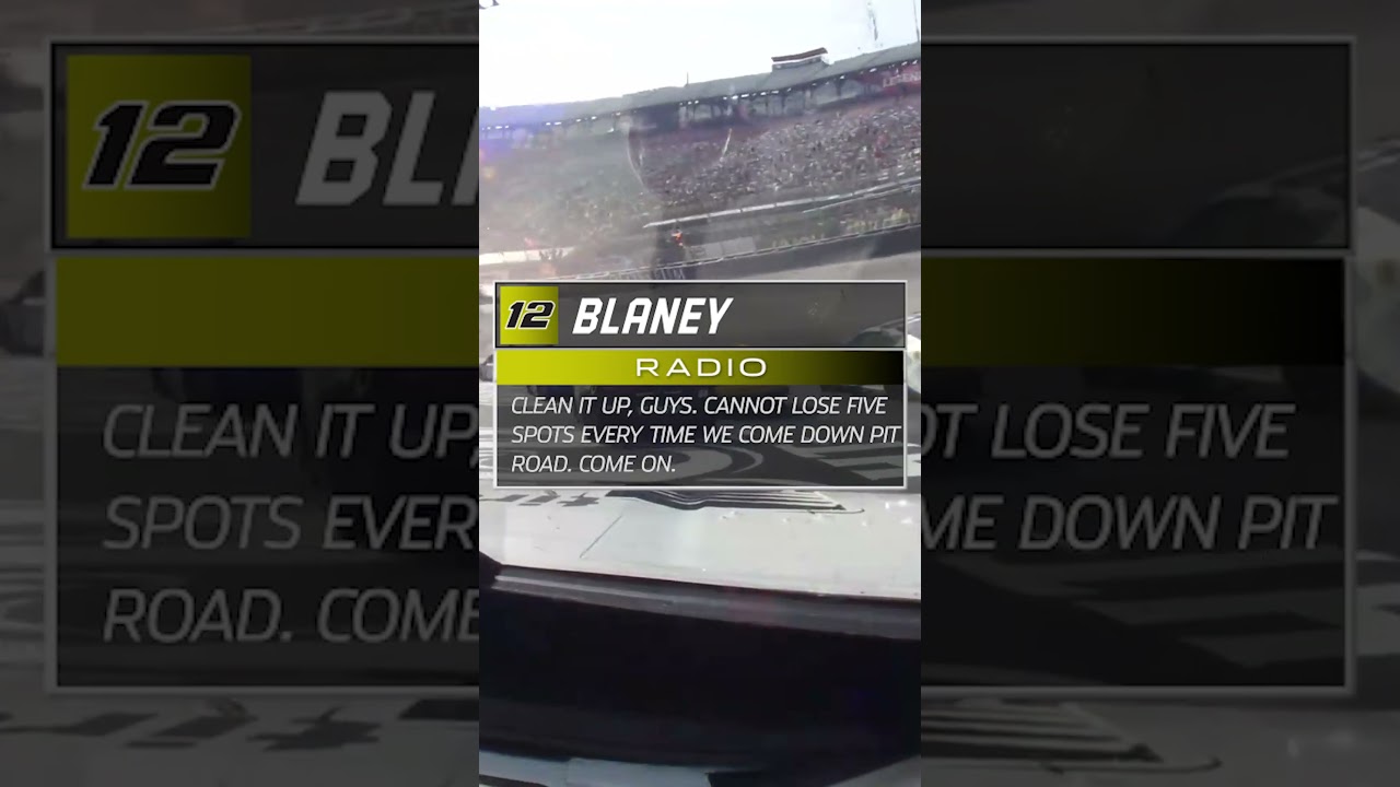 Blaney frustrated after another slow pit stop