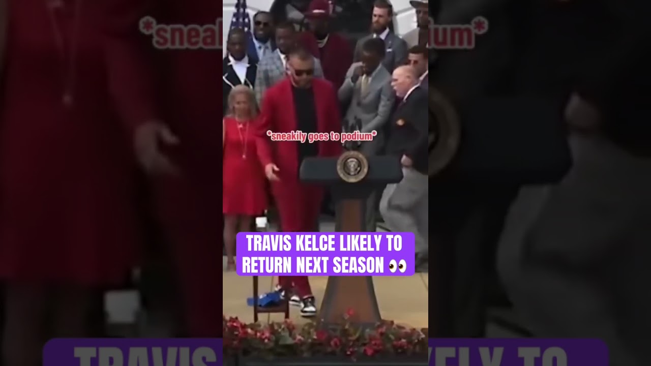 That one time Travis Kelce went rogue at the White House 😅