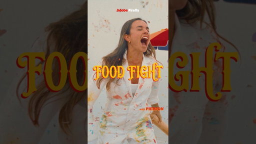 The Food Fight. My wildest vision, brought to life by @AdobeFirefly 🍰💥🧁 #adobepartner
