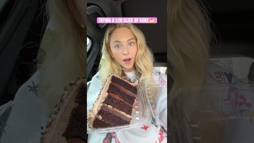 SOMETIMES YOU JUST NEED A GIANT SLICE OF CAKE🍰 #eatwithme #cake #sweettreat