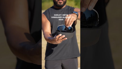 Just tried the new $499 Oakley x Meta Vanguard glasses and wow… #oakleymeta @oakleymeta