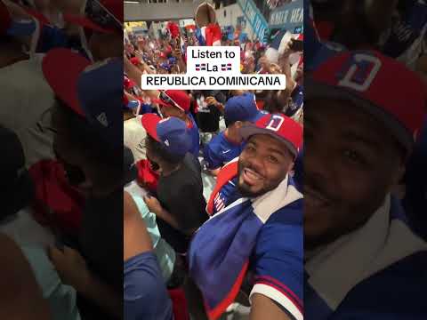 The scene after Dominican Republic beat Venezuela was insane!