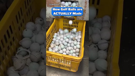 How golf balls are ACTUALLY made!