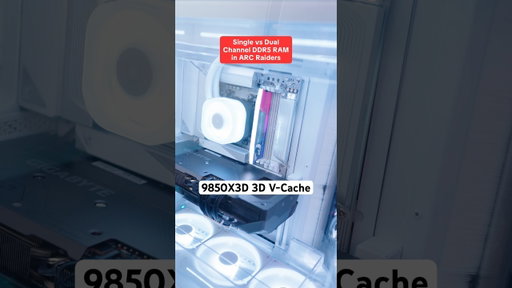 Single channel vs dual channel RAM in ARC Raiders w/ 9850X3D 🔥 @CyberpowerInc