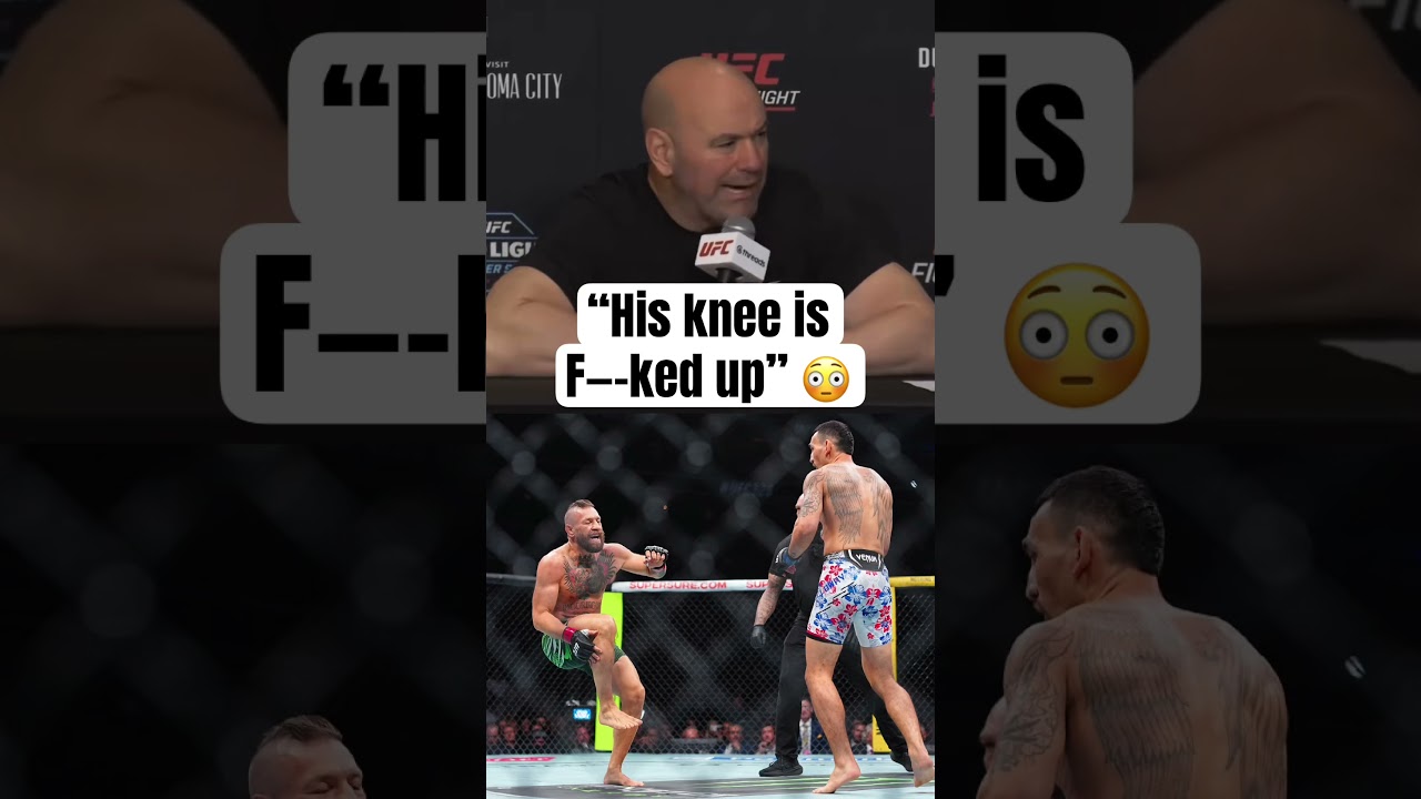 Dana White on Conor McGregor’s ACL 😐