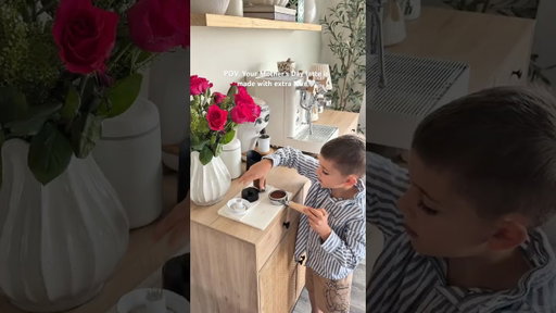 Every mom deserves her own tiny barista 🤍☕️