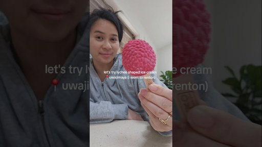 viral lychee ice cream #viralicecream #lychee