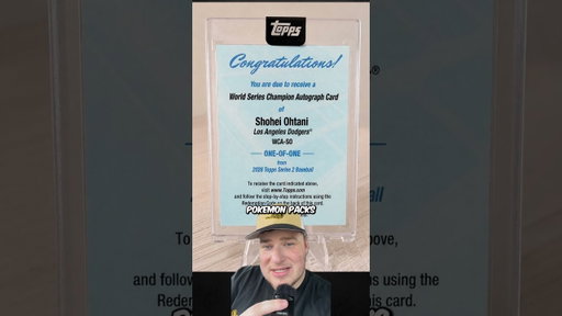 This Ohtani 1/1 was almost thrown out 😭