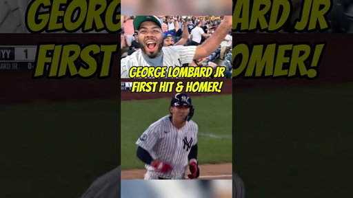 GEORGE LOMBARD JR WITH HIS FIRST HIT HOMER RBI AND RUN SCORED! LETS GOOO!!! KID MOVIN DIFFERENT 🥹
