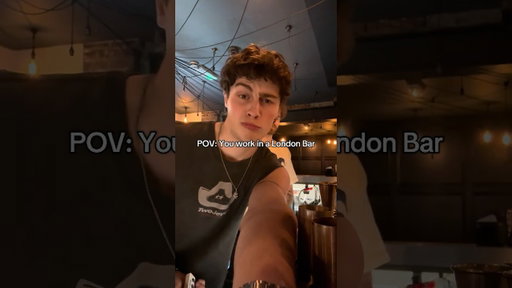 Gotta love people man #fyp #bartender #london #pov