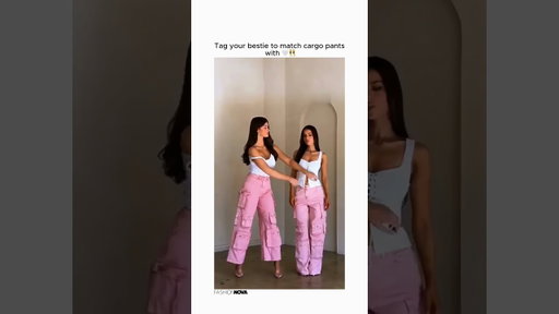 Fighting over cargo pants is part of our beauty routine 😭💅