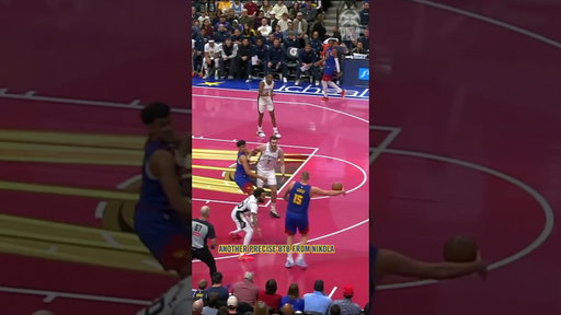 Too casual about these 🙂‍↔️ #nba #basketball #denvernuggets #jokic #trickshots