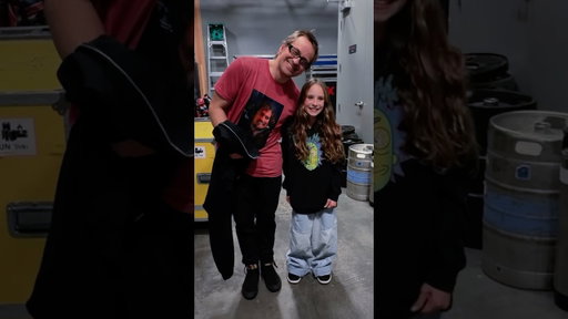Brooklyn couldn't get in last night, so she stood outside the venue and listened to the whole show