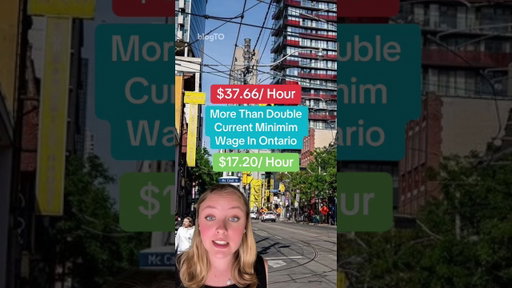 Salary needed to afford living in Toronto