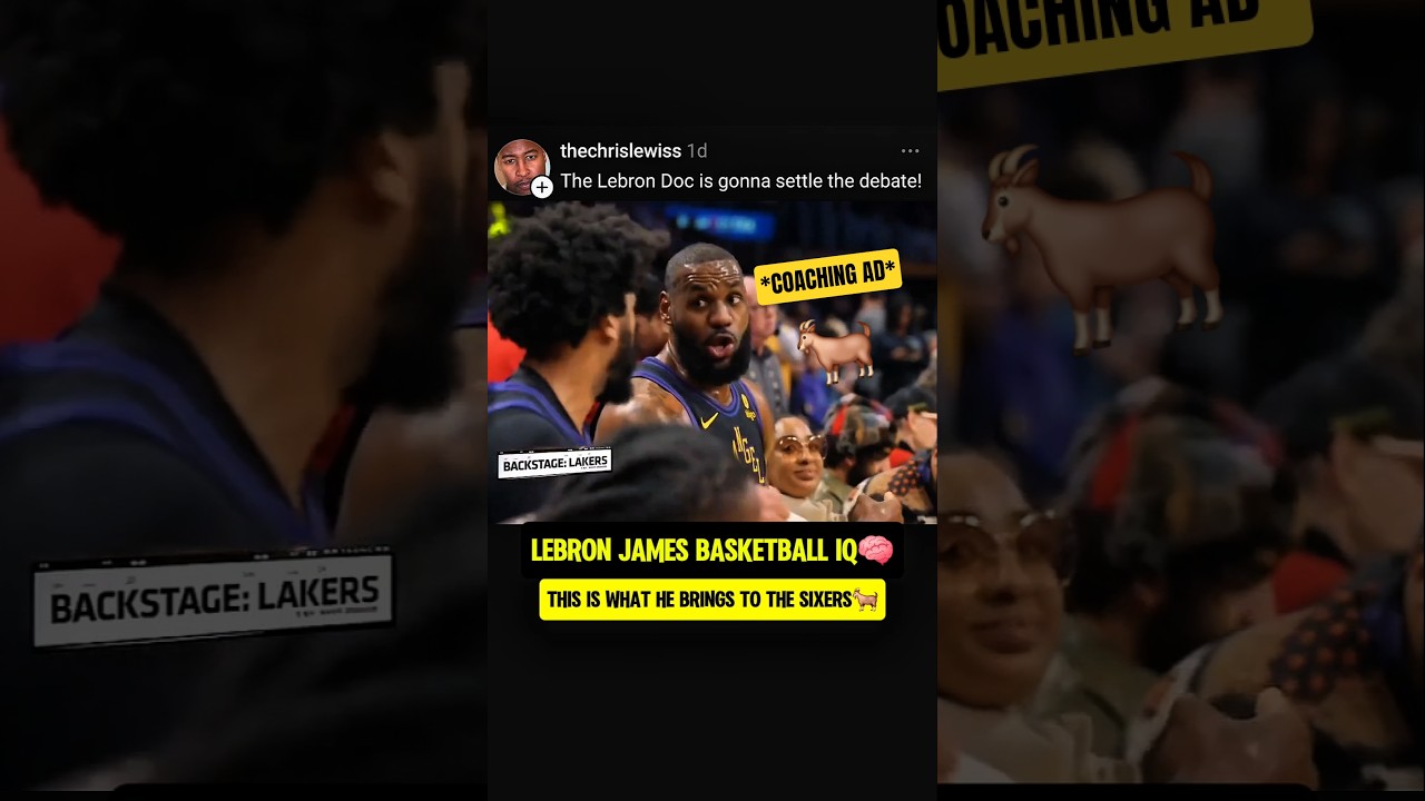 Sixers LeBron will be playing NBA CHESS🐐