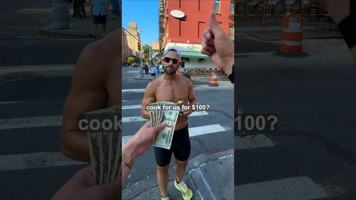 Paying strangers to cook for me #newyork #cookingchallenge #cookforme #cooking