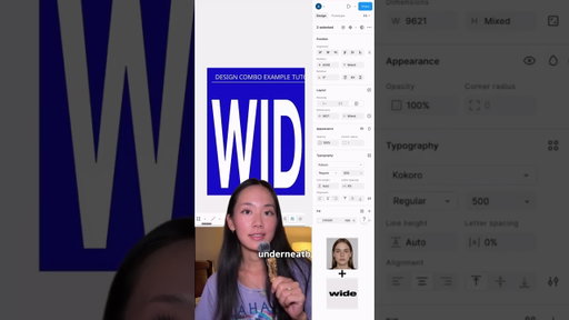 The text + portrait combo from Monday’s design combo video, broken down step by step