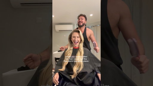 Nothing will stop us from getting the reveal shot 🤣👏 #hair #hairdresser #reveal