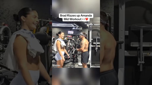 Brad rizzes up Latina Mid Workout 😳 #bradkraut #twitchclips #funny #rizz #shorts