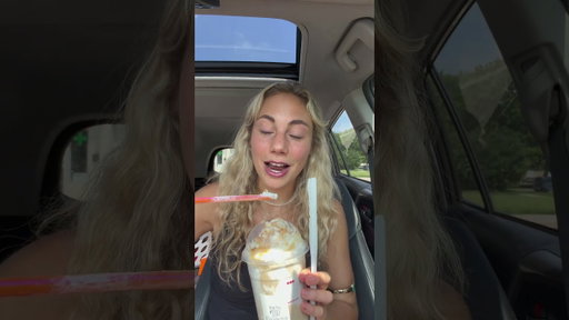 The BEST fall drink from Dunkin?!? #dunkin #shorts #faithenokian