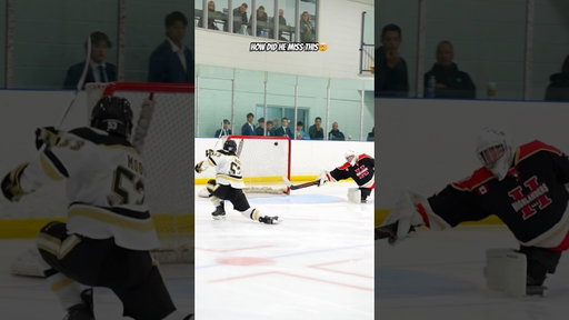 He Had An Empty Net🤣 #hockey #hockeyplayers #shorts