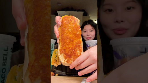 1AM Taco Bell Taste Test 🌮 Cheesy Gordita Crunch #tacobell