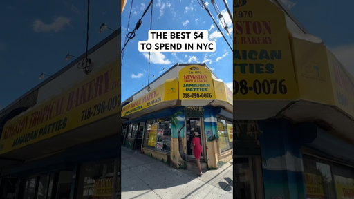 Trying the best Jamaican bakery in NYC #shorts #asmr #jamaicanfood #cheapeats