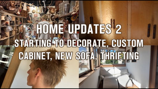STARTING TO DECORATE MY NEW HOUSE, LIFE UPDATES, CUSTOM CABINET + NEW SOFA!!!! home updates part 2