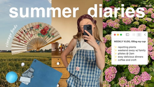 filling my cup, vintage finds and summer days 🌞