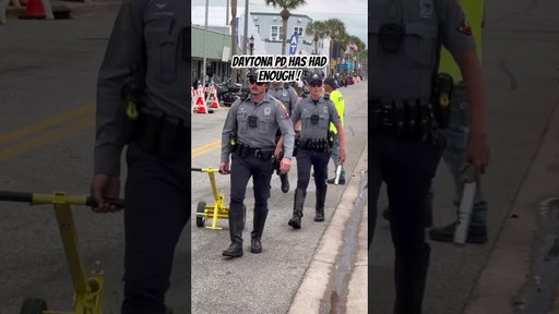 Daytona PD Have Had Enough of the Motorcycle Rally!