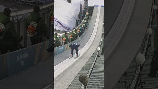 Why are they blow-drying a ski jump?! 💨