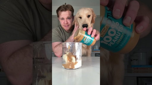 3 Ingredient Dog Ice Cream?! #shorts #dogs #lifehacks