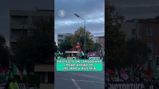 Ireland v Austria | Protests