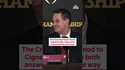 Both coaches answered the same way. #cfb #collegefootball