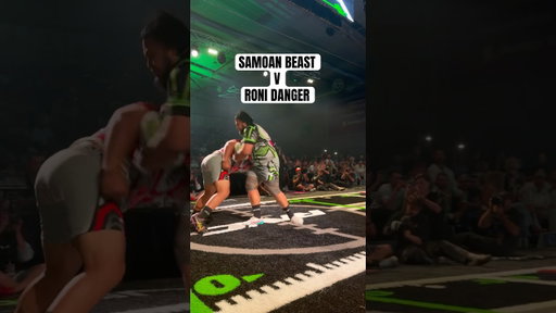 THE SAMOAN BEAST VS RONI DANGER‼️💥💥 #runnation #rnc #brisbane