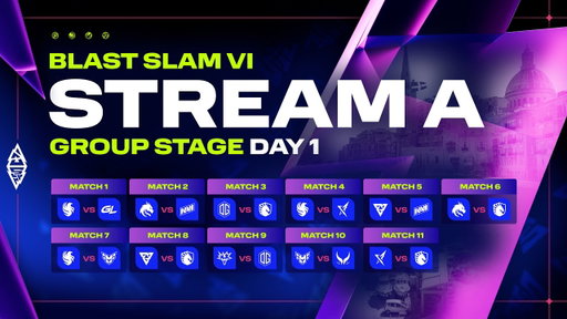[A] BLAST SLAM VI: Malta, Group Stage, Day 1 - Dota 2 LIVE