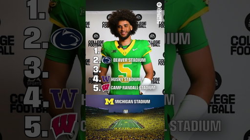 Dante Moore Blind Ranks College Football Stadiums #CFB27