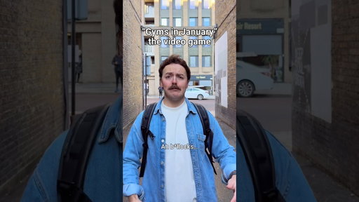 Gyms in January : THE VIDEO GAME 🎮 💪 #gta #videogames #gym #fitness #comedy #actor #sketch #lol