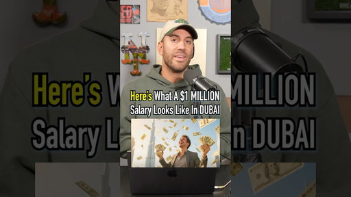 What A $1 Million Salary Look Like In Dubai?! #shorts #salary #money #dubai #million