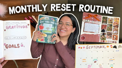 SEPTEMBER MONTHLY RESET 🍂 fall journal with me, monthly planning, and updating my calendar