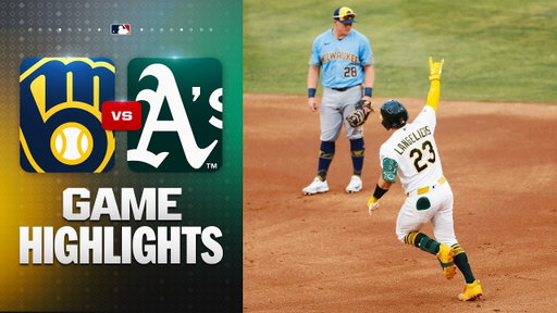 Brewers vs. A's Game Highlights (6/8/26) | MLB Highlights