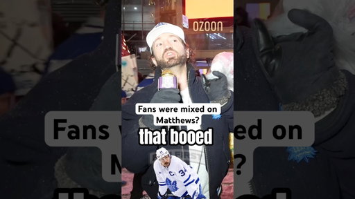 What do you think of the reception Matthews got from Leafs fans? #leafs #leafsforever #fancam