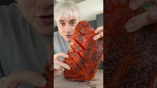 Trying candied salmon!!!