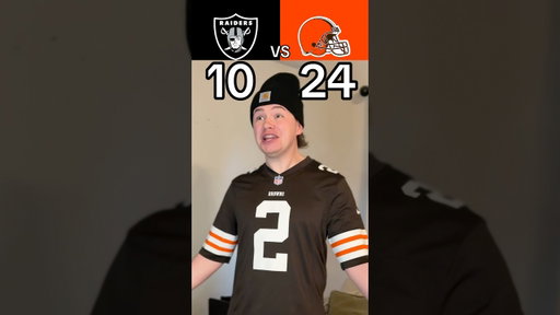 RAIDERS VS BROWNS RECAP😳🤣🏈 #nfl #football #raiders #browns #skit #funny