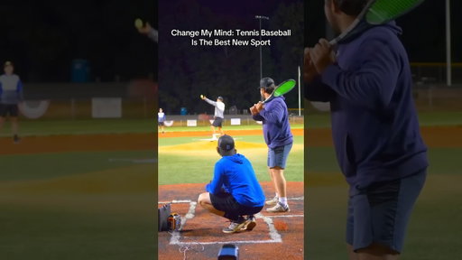 WHAT IF You Played a BASEBALL GAME Using Tennis Racquets? #shorts