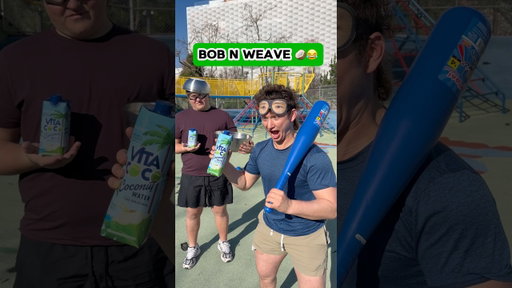 Blindfold Dodgeball while holding a super big bowl of @vitacoco 🥥🏈😂 #vitacocopartner #game #funny