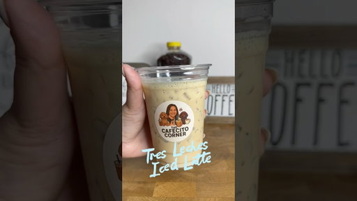 Make a tres leches latte with me #icedlatte #coffee #tresleches #instantcoffee