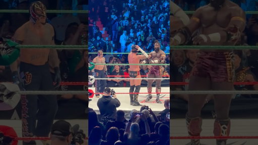 Oba Femi acts surprised to see CM Punk under the mask! 😂